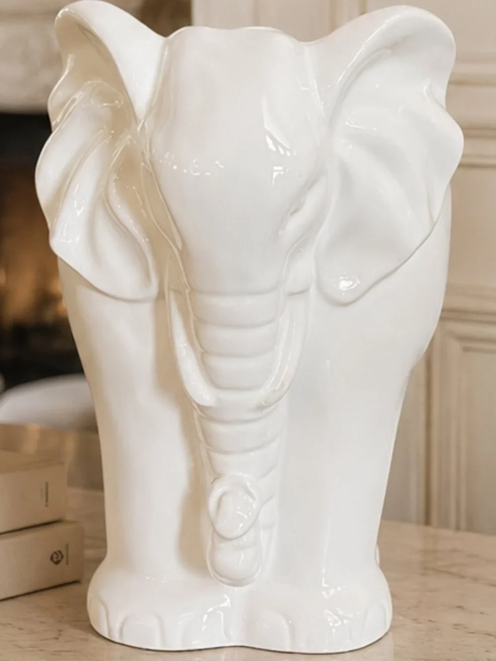 Vintage Charming Ceramic Elephant Planter